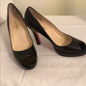 Red Bottoms, Leather Peep Toes